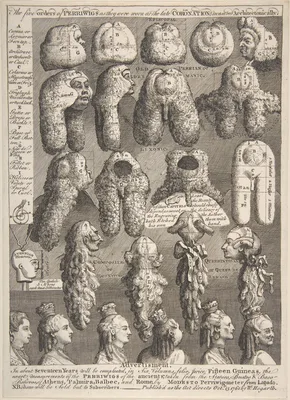 The Five Orders of Periwigs — William Hogarth