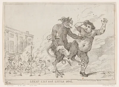 Great Cry and Little Wool — Thomas Rowlandson · William Humphrey · Charles James Fox