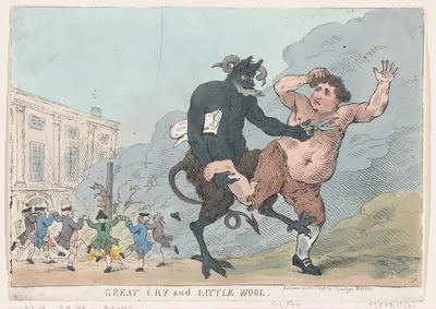 Great Cry and Little Wool — Thomas Rowlandson · William Humphrey · Charles James Fox