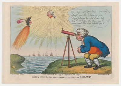 John Bull Making Observations on the Comet — George Murgatroyd Woodward · Thomas Rowlandson · Thomas Tegg