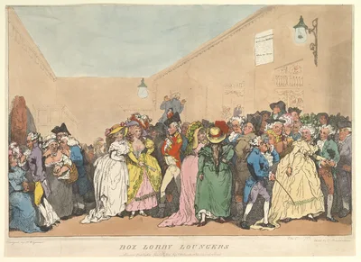 Box Lobby Loungers — Henry Wigstead · Thomas Rowlandson · John Raphael Smith