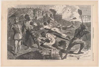 A Shell in Rebel Trenches (from "Harper's Weekly," Vol. VII) — Harper & Brothers · Winslow Homer · Harper's Weekly