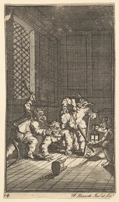 Hudibras Catechized (Seventeen Small Illustrations for Samuel Butler's Hudibras, no. 14) — Samuel Butler · William Hogarth