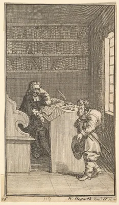 Hudibras and the Lawyer (Seventeen Small Illustrations for Samuel Butler's Hudibras, no.16) — Samuel Butler · William Hogarth