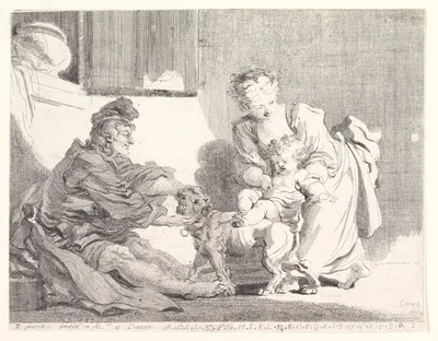 The Child and the Bulldog — Jean Honoré Fragonard · Marguerite Gérard
