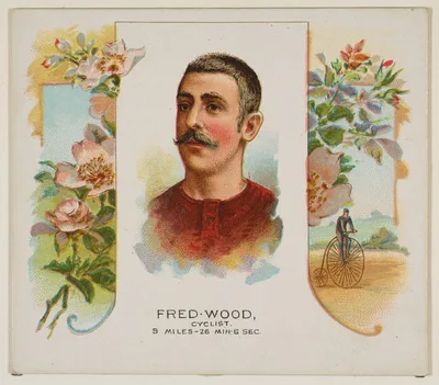 Fred Wood, Cyclist, from World's Champions, Second Series (N43) for Allen & Ginter Cigarettes — Allen & Ginter · Lindner, Eddy & Claus