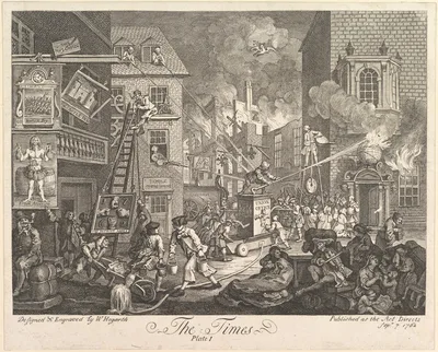 The Times, Plate 1 — William Hogarth