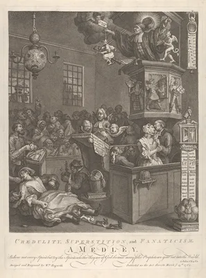 Credulity, Superstition, and Fanaticism — William Hogarth