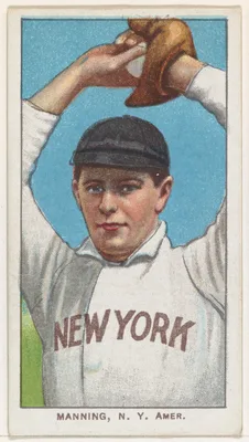 Manning, New York, American League, from the White Border series (T206) for the American Tobacco Company — American Tobacco Company