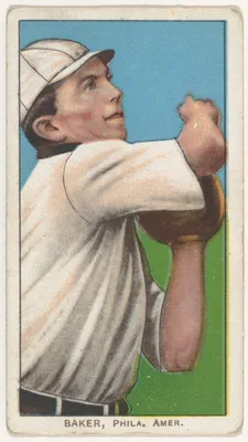 Baker, Philadelphia, American League, from the White Border series (T206) for the American Tobacco Company — American Tobacco Company