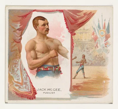 Jack McGee, Pugilist, from World's Champions, Second Series (N43) for Allen & Ginter Cigarettes — Allen & Ginter · Lindner, Eddy & Claus