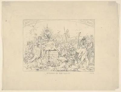 Worship of the North (from Confederate War Etchings) — Adalbert J. Volck