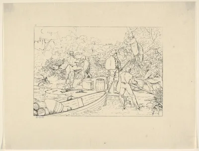 Smuggling of Medicines into the South (from Confederate War Etchings) — Adalbert J. Volck