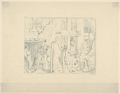 Free Negroes in the North (from Confederate War Etchings) — Adalbert J. Volck