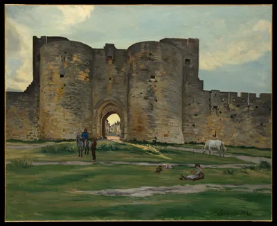 Porte de la Reine at Aigues-Mortes — Frédéric Bazille