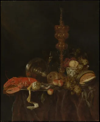 Still Life with Lobster and Fruit — Abraham van Beijeren