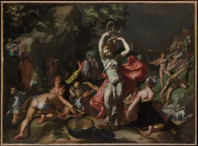 Moses Striking the Rock — Abraham Bloemaert