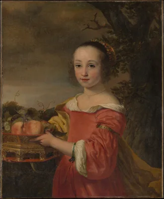 Petronella Elias (1648–1667) with a Basket of Fruit — Ferdinand Bol