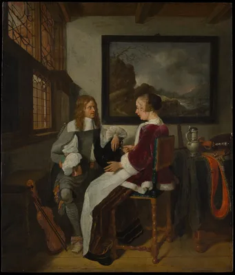 Sentimental Conversation — Quirijn van Brekelenkam