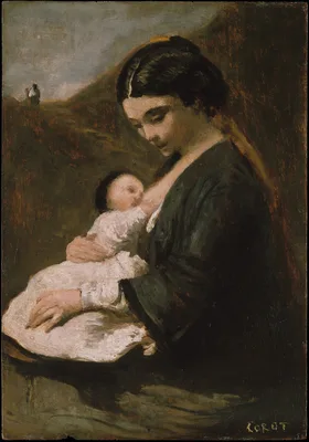 Mother and Child — Jean-Baptiste Camille Corot