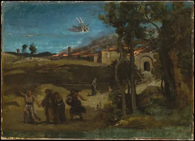 Study for "The Destruction of Sodom" — Jean-Baptiste Camille Corot