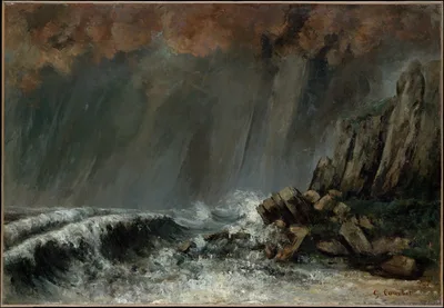 Marine: The Waterspout — Gustave Courbet
