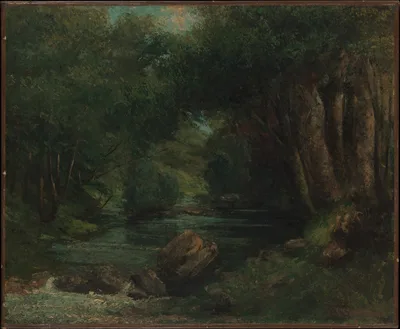 A Brook in the Forest — Gustave Courbet