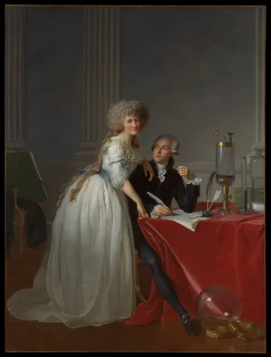 Antoine Laurent Lavoisier (1743–1794) and Marie Anne Lavoisier (Marie Anne Pierrette Paulze, 1758–1836) — Jacques-Louis David