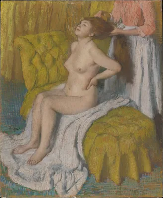 Woman Having Her Hair Combed — Edgar Degas