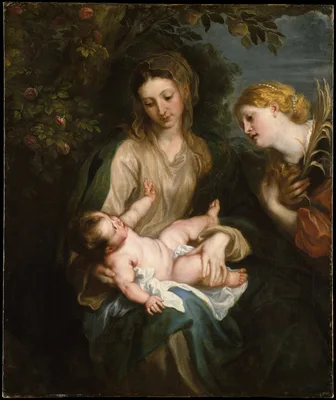 Virgin and Child with Saint Catherine of Alexandria — Anthony van Dyck