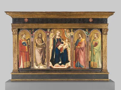Madonna and Child Enthroned with Saints — Taddeo Gaddi