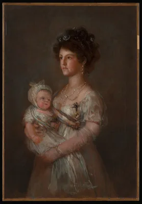 Infanta María Luisa (1782–1824) and Her Son Carlos Luis (1799–1883) — Francisco Goya