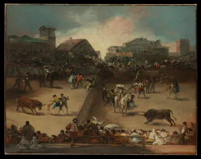 Bullfight in a Divided Ring — Francisco Goya
