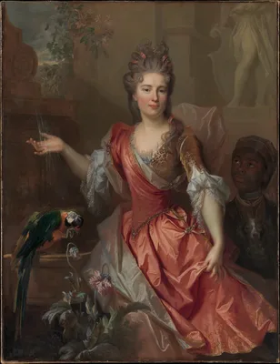 Portrait of a Woman and an Enslaved Servant — Nicolas de Largillière