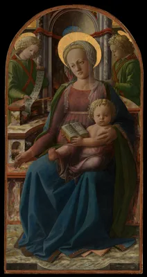 Madonna and Child Enthroned with Two Angels — Filippo Lippi