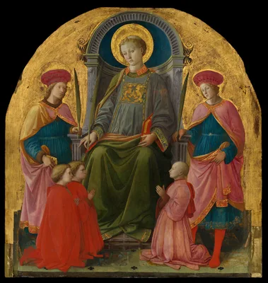 Saint Lawrence Enthroned with Saints and Donors — Filippo Lippi