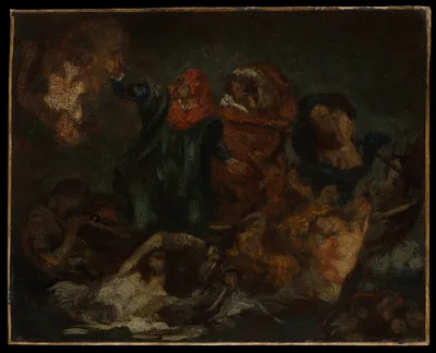 Copy after Delacroix's "Bark of Dante" — Édouard Manet