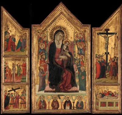 Madonna and Child Enthroned — Master of Monte Oliveto