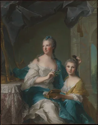 Madame Marsollier and Her Daughter — Jean-Marc Nattier