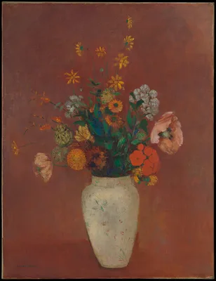 Bouquet in a Chinese Vase — Odilon Redon