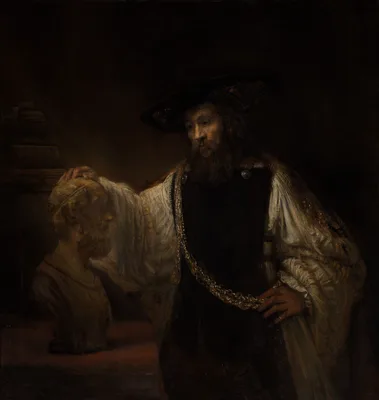 Aristotle with a Bust of Homer — Rembrandt