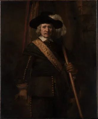 The Standard Bearer (Floris Soop, 1604–1657) — Rembrandt