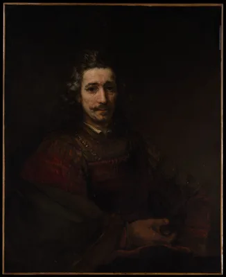 Man with a Magnifying Glass — Rembrandt
