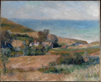View of the Seacoast near Wargemont in Normandy — Pierre-Auguste Renoir