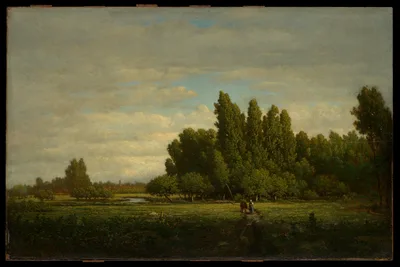 A Meadow Bordered by Trees — Théodore Rousseau