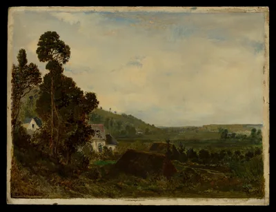 An Old Chapel in a Valley — Théodore Rousseau