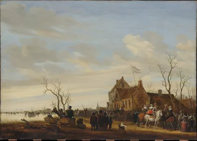 Drawing the Eel — Salomon van Ruysdael