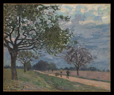 The Road from Versailles to Louveciennes — Alfred Sisley