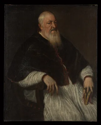 Filippo Archinto (born about 1500, died 1558), Archbishop of Milan — Titian
