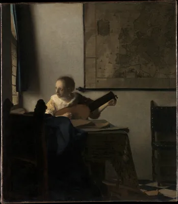 Young Woman with a Lute — Johannes Vermeer
